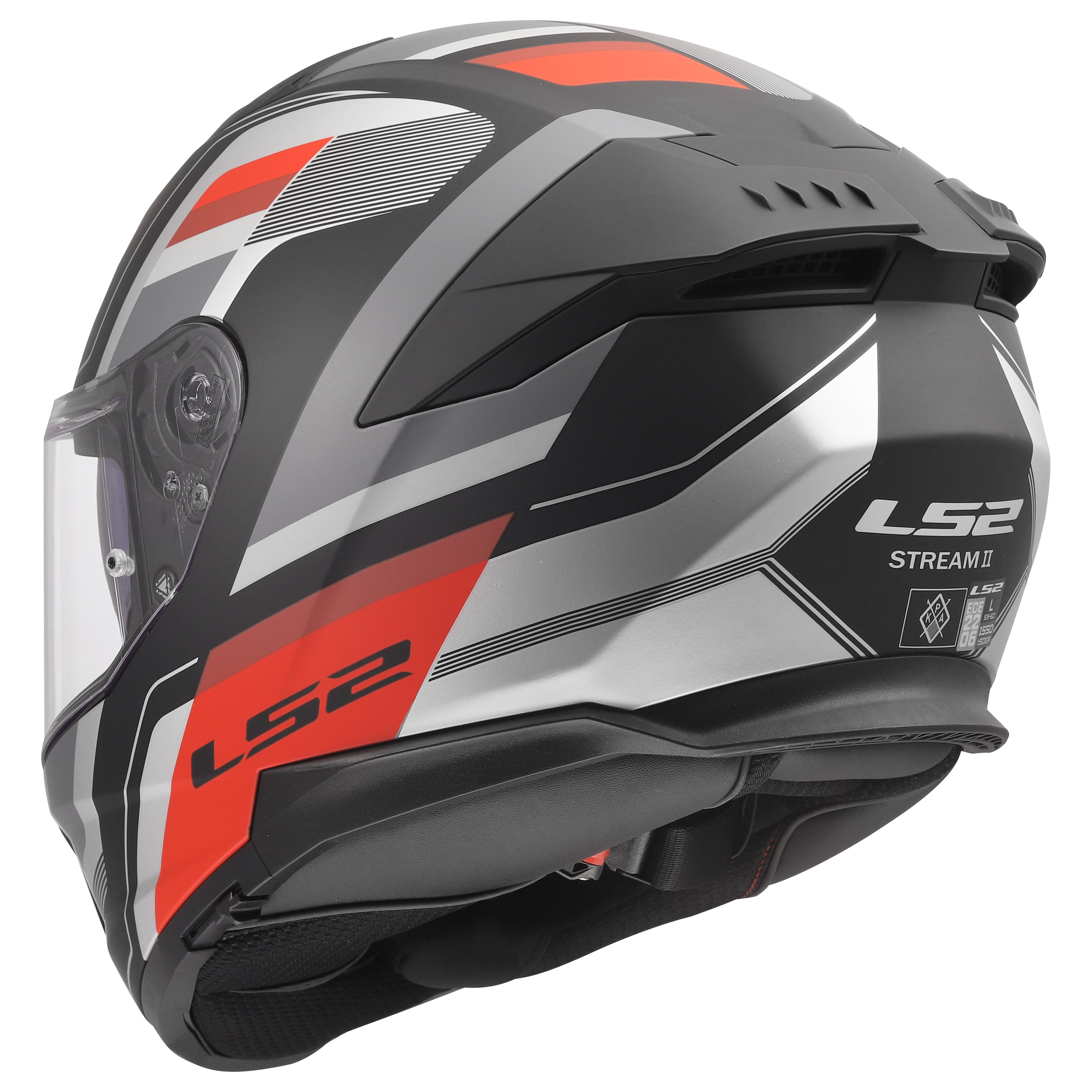 LS2 FF808 STREAM II  VINTAGE MATT BLACK GREY RED (6)